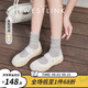 西遇運動(dòng)瑪麗珍鞋女2025新款秋季魔術(shù)貼休閑厚底芭蕾鞋黃色德訓鞋 米色 （35/8/9預售9月3日） 37 (235)