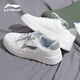 李寧板鞋運動(dòng)休閑鞋男春秋浮舟輕盈軟彈男鞋透氣小白鞋男百搭經(jīng)典鞋子 云霧白/鯊魚(yú)灰 42