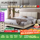 顧家家居簡(jiǎn)約科技布床雙人床主臥DS9052B【月紗白】高腳款1.8*2.0京倉閃發(fā)