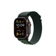 Apple Watch Ultra2 2024款智能手表49毫米黑色鈦金屬表殼暗綠色高山回環(huán)表帶L【蜂窩款】聯(lián)通補(bǔ)貼