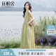 絲柏舍圓領(lǐng)連衣裙2025夏季新款女裝文藝優(yōu)雅大裙擺無(wú)袖背心裙