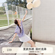 紫涵（ZIHAN）紫涵蝴蝶結(jié)襯衫女2025年夏季新款娃娃領(lǐng)甜美清新直筒上衣花邊小衫 清新紫 M