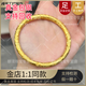 興穎多寶吉言黃金手鐲2024新款女士999足金包銀圓柱開(kāi)口鐲子手工定制 金1.8克-總重約50克-（備注圈口）吉言圓柱手鐲