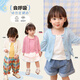 LUSON小o爸女嬰童 女寶寶空調(diào)衫開衫2025夏季新款嬰兒冰絲百搭薄款外套