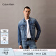 Calvin KleinJeans【涼感】25春夏男士ck美式復(fù)古翻領(lǐng)牛仔夾克外套4LB772G WAH-牛仔藍(lán) M