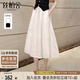 絲柏舍松緊腰半身裙2025春夏新款女裝休閑顯瘦氣質(zhì)中長(zhǎng)裙