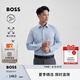 BOSS博斯【七夕節(jié)禮物】【機(jī)能通勤系列彈力舒適】 男易打理商務(wù)襯衫 450-藍(lán)色 L