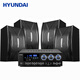 HYUNDAI現代 ktv音響點(diǎn)歌機套裝家庭影大磁鋼家用客廳k歌音箱全套無(wú)線(xiàn)藍牙客廳卡拉OK會(huì )議室 10寸一拖四升級版