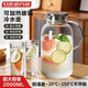 廚方案冷水壺耐高溫玻璃涼水壺晾白開(kāi)水杯飲料機商用冷飲機瓶大容量茶壺