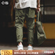 馬登工裝 復(fù)古軍綠色長(zhǎng)褲大口袋修身休閑褲戰(zhàn)術(shù)作訓(xùn)褲男 軍綠色 32