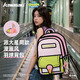 川崎海綿寶寶聯(lián)名款羽毛球包雙肩包二次元?jiǎng)勇L(fēng)派大星C8250憨憨粉