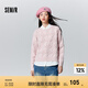 森馬毛衣女冬寬松時尚氣質(zhì)圓領(lǐng)針織衫優(yōu)雅千鳥格套頭衫女裝內(nèi)搭 紅色調(diào)00366 165/88A/L
