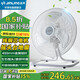 金羚電風(fēng)扇臺地扇爬地扇 全銅電機大風(fēng)力落地扇 家用臺式搖頭電風(fēng)扇 商用臺扇工業(yè)大功率大風(fēng)量趴地扇 18英寸/豪華搖頭/FE8-45S8-白色