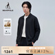 beanpole含綿羊毛 濱波春秋男士美拉藍polo領(lǐng)拉鏈開衫 深灰色 S 170/88A