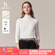 哈吉斯（HAZZYS）女裝【倫敦時裝周同款】秋冬款打底衫女半高領(lǐng)長TABTSE0BCE10 米黃色OW M (160/84A 38)
