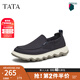 他她（TATA）一腳蹬布鞋男鞋透氣懶人軟底爸爸鞋2025夏季新款VMR01BM5 藍(lán)色 41