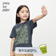 jnby by JNBY江南布衣童裝純棉印花短袖T恤休閑舒適春夏男女童兒童1O1113940 429/普魯士藍 120 cm