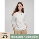 ELLE白色優(yōu)雅寬松五分袖圓領(lǐng)襯衣女2025夏季新款通勤簡(jiǎn)約時(shí)尚小衫 白色 L