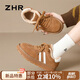 ZHR棉鞋女冬季加絨保暖德訓(xùn)鞋女雪地防寒輕質(zhì)厚底女鞋 EH121 駝色 39