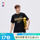 NBA官方2024-25賽季總冠軍紀(jì)念亞歷山大奪冠雷霆T恤短袖男t恤上衣 黑色(俄克拉荷馬雷霆) L