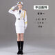 歌百夢(mèng)三軍海陸空演出服 軍演裝高中班活動(dòng)升旗手儀仗隊服裝禮服學(xué)生 女白裙套餐1 165 S