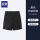 羅蒙兒童黑色短褲男童西褲小中大童學生校園褲背帶褲套裝畢業(yè)演出服褲 黑色短褲 120