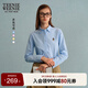Teenie Weenie小熊女裝襯衫2025秋新款活力多巴胺清新基礎翻領襯衣