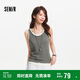 森馬（Semir）[商場同款]背心女修身撞色圓領(lǐng)2025夏季假兩件套頭衫101325102003