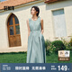 森馬（Semir）連衣裙女純色無袖長裙休閑溫柔2025夏收腰背心裙優(yōu)雅107425114050