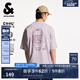 杰克·瓊斯（JACK&JONES）男裝25年涼感短袖T恤男士夏季潮流寬松oversized復(fù)古印花休閑半袖 C19淺粉色 寬松版，卡碼拍小 M