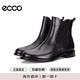 愛步（ECCO） 防滑百搭套筒短靴女 型塑266503 01001黑色 37 七夕情人節(jié)禮物