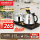 金灶（KAMJOVE）全智能自動上水電熱水壺電茶壺全自動上水壺電茶爐燒水壺茶具茶臺燒水壺全自動一體 K9 0.9L 不銹鋼色