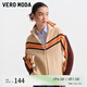 VEROMODA毛衣秋冬新款休閑舒適拼色拉鏈長(zhǎng)袖開(kāi)衫女 E16吉卜力棕色 160/80A/S