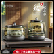 茶皇子（CHAHUANGZI）全自動(dòng)底部上水電熱水壺純鈦玻璃雙上水燒水壺茶臺(tái)一體機(jī)嵌入式茶具電茶爐 0.8L 鈦燒水壺消毒款（尺寸37*20cm）