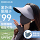 牧爾西防曬帽女遮陽(yáng)帽空頂帽夏戶外運(yùn)動(dòng)跑步防紫外線可折疊無(wú)痕太陽(yáng)帽子