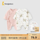 童泰嬰兒連體衣新生兒衣服四季0-6月初生寶寶哈衣爬服純棉內(nèi)衣2件裝 魔法小兔 （四季款） 59cm (建議1-3個月身高55-60cm)