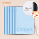 國譽(KOKUYO)無線裝訂本Campus筆記本子膠裝本·經(jīng)典新系列 8mm橫線 B5/60張/本 5本藍色 WCN-CNB1610N