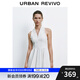 UR2025夏季新款女裝時(shí)尚氛圍感短款花邊掛脖連衣裙UYU750069 本白 (偏短) M