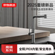 京物廚房水龍頭全銅冷熱抽拉式奶白洗菜盆PEX內管龍頭水槽旋轉洗碗池 廚房E款【槍灰色】 配60cm冷熱軟管