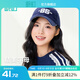 畹町校隊少女軟頂棒球帽女芭蕾運動風(fēng)韓系蕾絲邊數(shù)字彎檐鴨舌帽子 藏青蘭 均碼