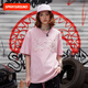 SPRAYGROUND夏季珍珠鯊魚(yú)嘴短袖T恤男女寬松涼感美式潮牌上衣體恤 粉紅色 S