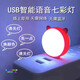 一分錢智能語音感應(yīng)燈USB聲控?zé)舴諊∫篃羝囇b飾 新人活動0.01 【七色聲控?zé)?個裝】