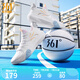 361度籃球鞋男鞋AG凌空3夏季低幫網(wǎng)面透氣實戰(zhàn)耐磨運動專業(yè)訓(xùn)練籃球鞋 361度白/冰河藍(lán) 42