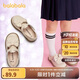 巴拉巴拉女童公主鞋寶寶小皮鞋文藝復(fù)古秋2024鞋子洋氣蝴蝶結(jié)208324141007