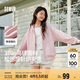 森馬（Semir）迪士尼外套女中長(zhǎng)款連帽寬松針織衛(wèi)衣2025春休閑夾克109125108001