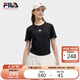 FILA 斐樂(lè )官方【韓素希同款】女子短袖2025夏季簡(jiǎn)約修身小狐貍刺繡T恤