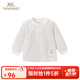 英氏（YEEHOO）【商場(chǎng)同款】嬰兒衣服男嬰女?huà)爰兠抟路承拈L(cháng)褲超柔軟舒適 淺石蠟色YLTAJ02005A 100 cm
