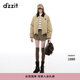 DZZIT【高顏值羽絨】地素冬季燈芯絨牛仔美拉德巴恩風(fēng)外套女 土黃色 S