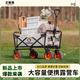 北極狼露營(yíng)車戶外推車兒童可躺野餐車露營(yíng)裝備折疊露營(yíng)推車營(yíng)地車買菜車 高原白