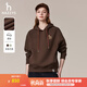 哈吉斯（HAZZYS）女裝 秋季女士衛(wèi)衣純色活力連帽運動休閑風(fēng)套頭衛(wèi)衣女 酒紅色WN M (160/84A 38)